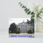 Historic Leavenworth KS - City Hall Briefkaart (Staand voorkant)