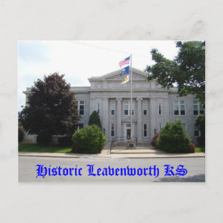 Historic Leavenworth KS - City Hall Briefkaart