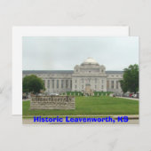 Historic Leavenworth, KS- Gevangenis Briefkaart (Voorkant / Achterkant)