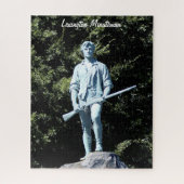 Historic Lexington Minuteman Statue Jigzaag Puzzle Legpuzzel (Verticaal)
