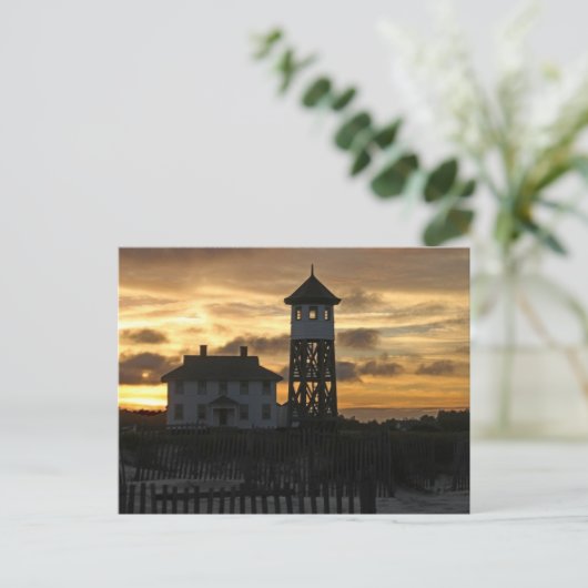 Historic Life Saving Station #166 Briefkaart (Staand voorkant)