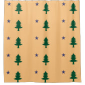 Historic Maine Pine Tree Flag (1901-1909) Douchegordijn (Voorkant)