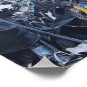 historic medieval knights jousting on horses poster (Hoek)