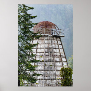 Historic Mill Wigwam Burner near Florence, Oregon Poster