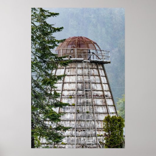 Historic Mill Wigwam Burner near Florence, Oregon Poster (Voorkant)