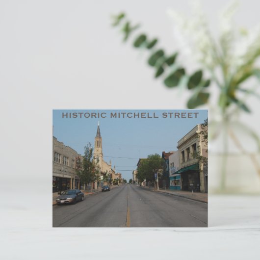 HISTORIC MITCHELL STREET Briefkaart (Staand voorkant)