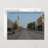 HISTORIC MITCHELL STREET Briefkaart (Voorkant / Achterkant)