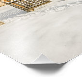 Historic Montana Ghost Town in Winter Foto Afdruk (Hoek)