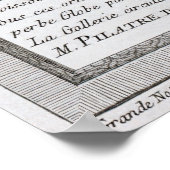 Historic Montgolfier Brothers' 1783 ballonvlucht Poster (Hoek)