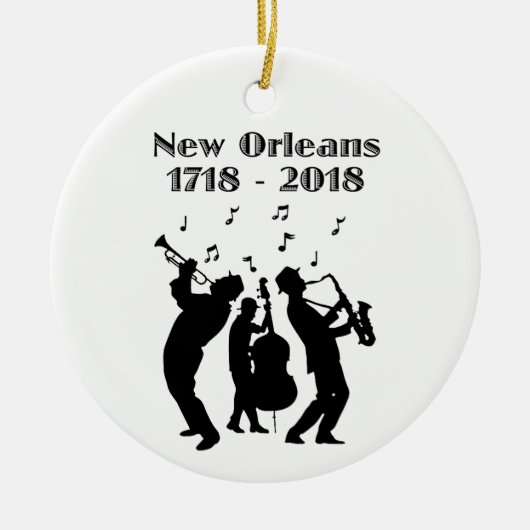 Historic New Orleans Tricentennial Keramisch Ornament (Voorkant)