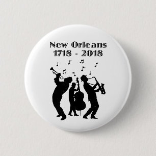 Historic New Orleans Tricentennial Ronde Button 5,7 Cm