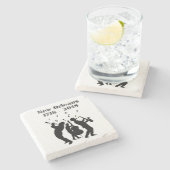 Historic New Orleans Tricentennial Stenen Onderzetter (Zijkant)