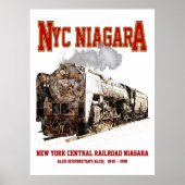 Historic NYC Niagara Train Steam Locomotive Poster (Voorkant)