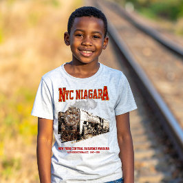 Historic NYC Niagara Train Steam Locomotive T-shirt