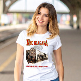 Historic NYC Niagara Train Steam Locomotive T-shirt