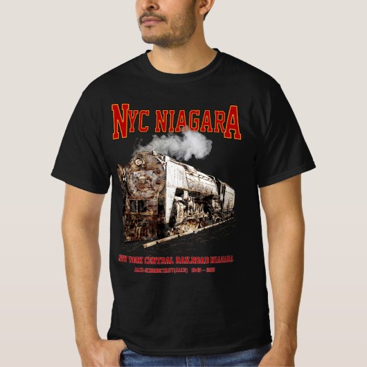 Historic NYC Niagara Train Steam Locomotive T-shirt (Voorkant)