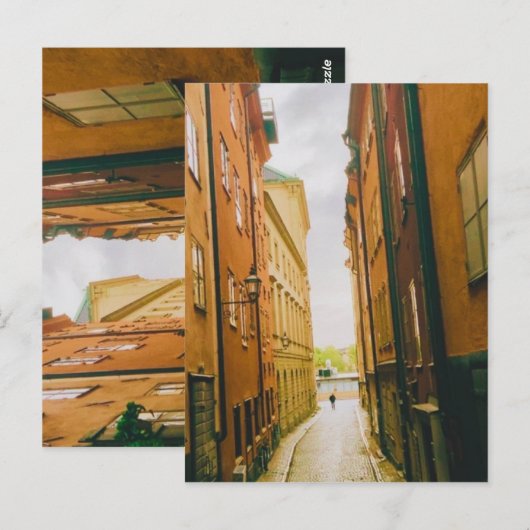 Historic old town, Gamla Stan, Stockholm, Sweden Briefkaart (Voorkant / Achterkant)