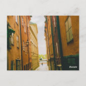 Historic old town, Gamla Stan, Stockholm, Sweden Briefkaart (Achterkant)