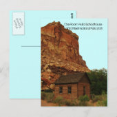 Historic One Room Fruita Schoolhouse Briefkaart (Voorkant / Achterkant)