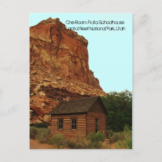 Historic One Room Fruita Schoolhouse Briefkaart (Voorkant)