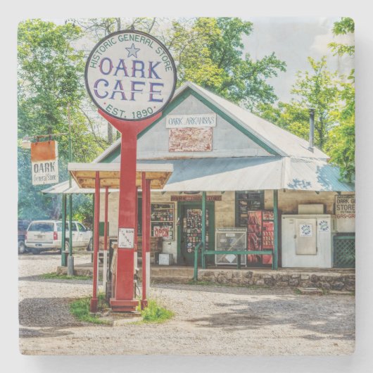 Historic Park General Store Stone Onderzetter (Voorkant)