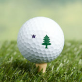 Historic Pine Tree Flag of Maine (1901–1909)  Golfballen (Insitu Shirt)