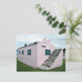 Historic Pink Bahamas Jail, Green Turtle Cay Briefkaart (Staand voorkant)