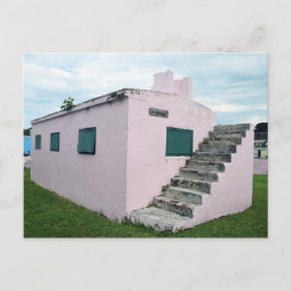 Historic Pink Bahamas Jail, Green Turtle Cay Briefkaart
