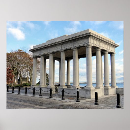 Historic Plymouth Rock canopy - print (Voorkant)
