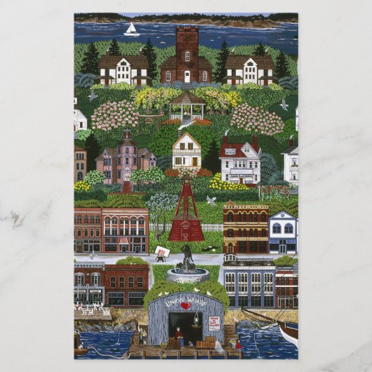 Historic Port Townsend, Washington Briefpapier (Voorkant)