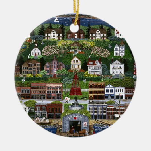 Historic Port Townsend, Washington Keramisch Ornament (Voorkant)