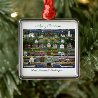 Historic Port Townsend, Washington Metalen Ornament