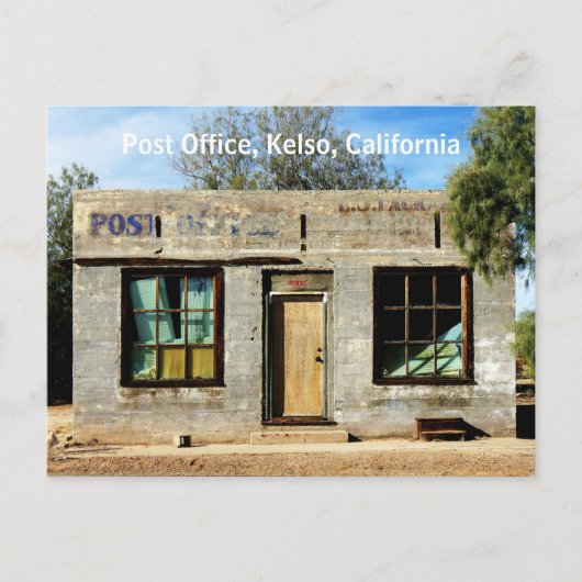 Historic Post Kantoor in Kelso California Briefkaart (Voorkant)