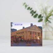Historic Quincy Market Downtown Boston Briefkaart (Staand voorkant)