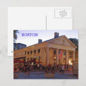 Historic Quincy Market Downtown Boston Briefkaart (Voorkant / Achterkant)