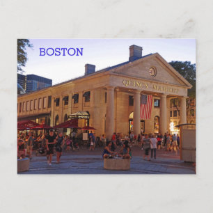 Historic Quincy Market Downtown Boston Briefkaart