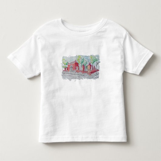 Historic Red Brick Entrance Kinder Shirts (Voorkant)