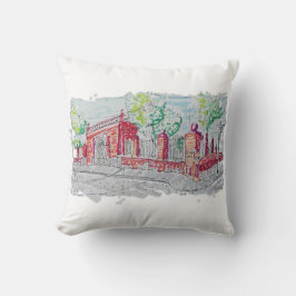 Historic Red Brick Entrance Kussen