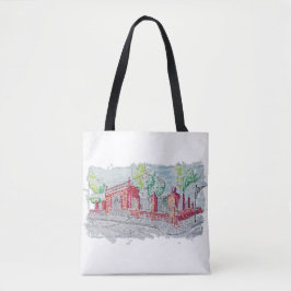 Historic Red Brick Entrance Tote Bag