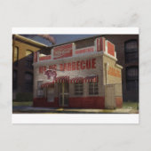 Historic Red Pig BBQ in Concord NC Briefkaart (Voorkant)
