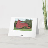 Historic Red Round Barn, Halcottsville, New York Kaart (Achterkant)