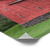 Historic Red Round Barn, Halcottsville, New York Poster (Hoek)