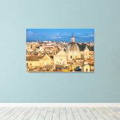 Historic Rome skyline doms and spires Italy Canvas Afdruk (Insitu (Houten vloer))
