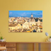 Historic Rome skyline doms and spires Italy Canvas Afdruk (Insitu (Woonkamer))