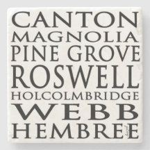 Historic Roswell, Streets, Georgia, Onderzetters