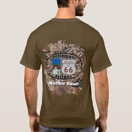 Historic Route 66 ~ Bellemont, Arizona T-shirt (Achterkant)
