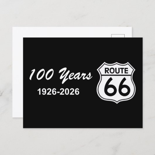 Historic Route 66 Centennial Briefkaart (Voorkant / Achterkant)