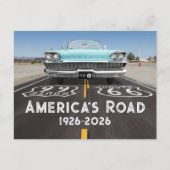 Historic Route 66 Centennial Briefkaart (Voorkant)
