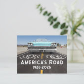Historic Route 66 Centennial Briefkaart (Staand voorkant)