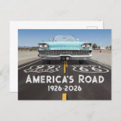 Historic Route 66 Centennial Briefkaart (Voorkant / Achterkant)
